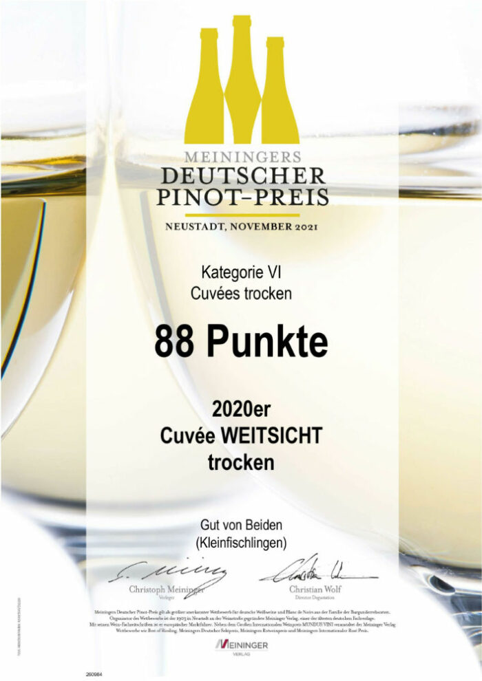Meiningers Deutscher Pinot-Preis, Cuvée Weitsicht 2020